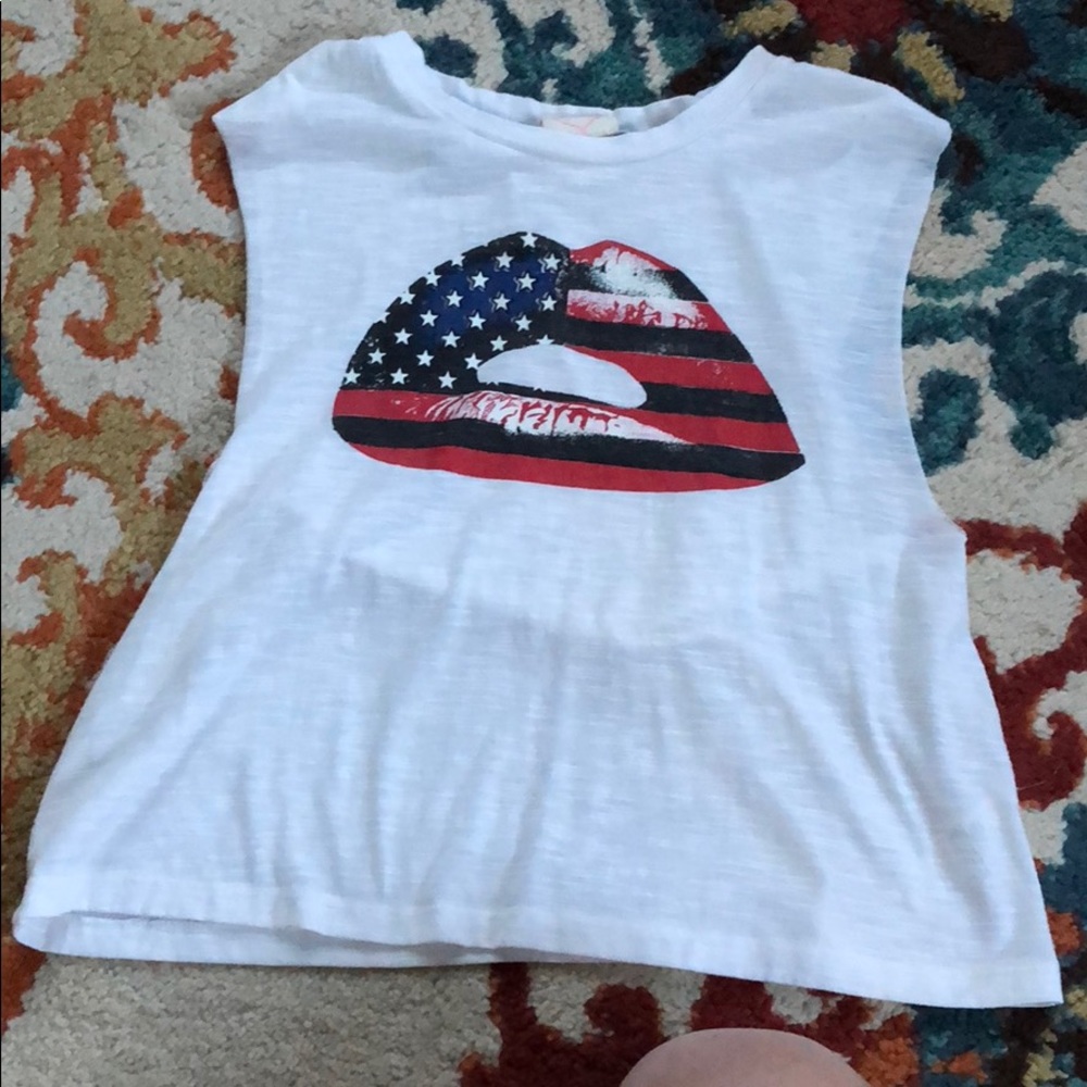White tank top/crop top